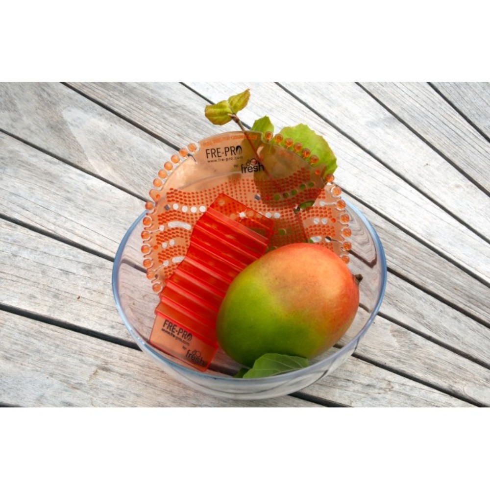 Set 2 Odorizante Parfumate Pisoar Fre-Pro, Parfum Mango, Portocaliu, Sticker Odorizant pentru Pisoar, Odorizant pentru Pisoar, Odorizant Pisoar, Odorizant Toaleta Barbati, Odorizant Sticker Toaleta, Odorizant Sticker Pisoar, Sita Odorizant Pisoar