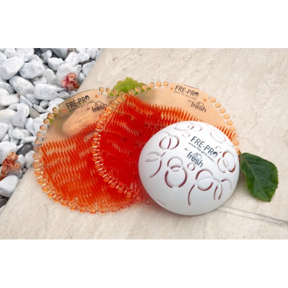 Set 2 Odorizante Parfumate Pisoar Fre-Pro, Parfum Mango, Portocaliu, Sticker Odorizant pentru Pisoar, Odorizant pentru Pisoar, Odorizant Pisoar, Odorizant Toaleta Barbati, Odorizant Sticker Toaleta, Odorizant Sticker Pisoar, Sita Odorizant Pisoar