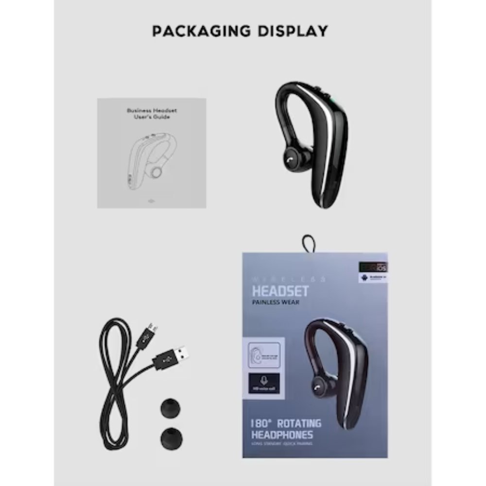 Casca Wireless Profesionala, Bluetooth YL-6S, Culoare Neagra