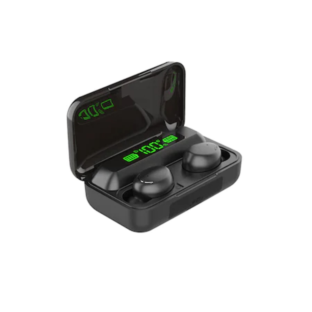 Casti Blueooth 5.0 Wireless, Touch Control, Baterie Externa Inclusa 1200 mAh, Rezistente la apa
