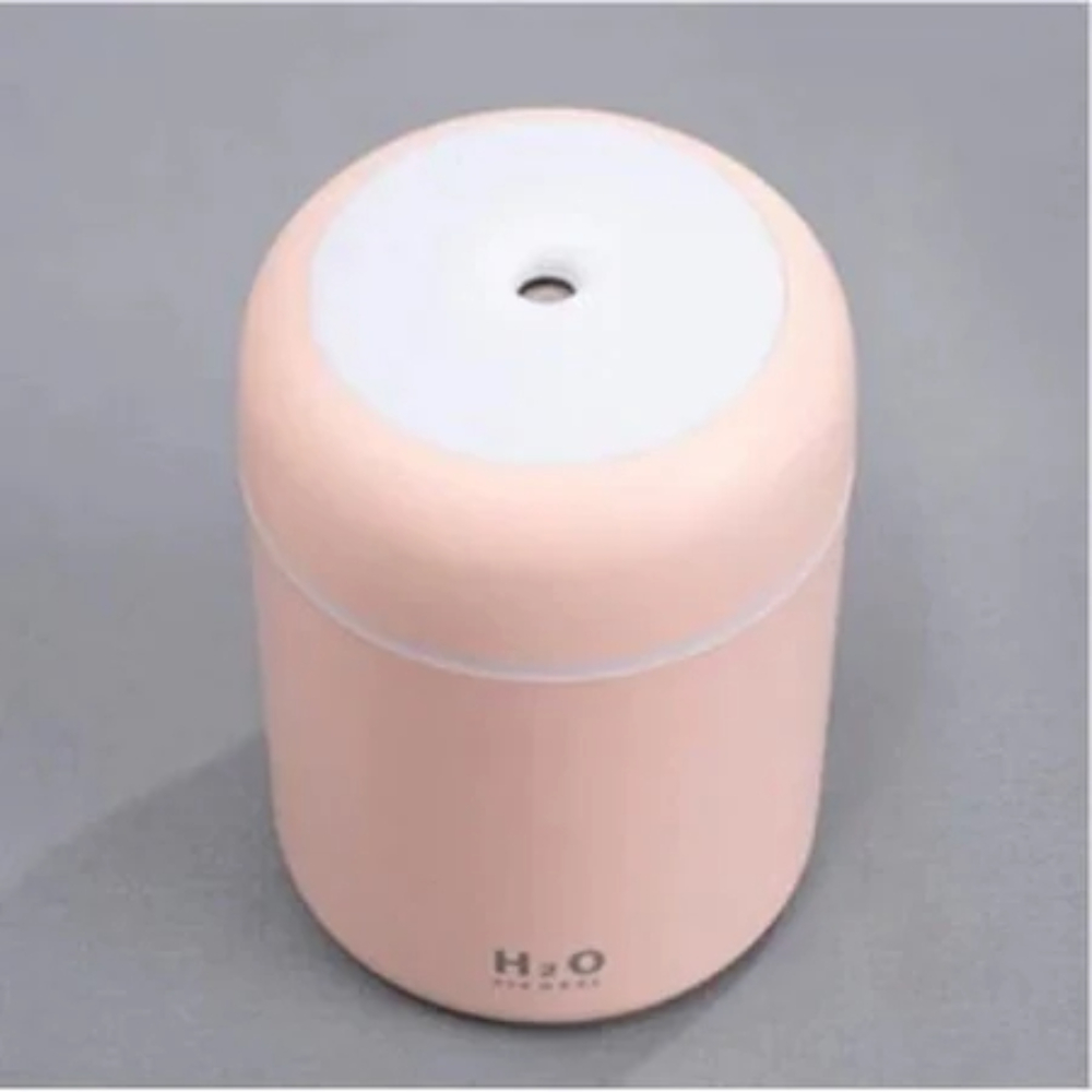 Umidificator Premium Difuser, 2 Moduri de Functionare a Luminilor si a Evaporarii Apei, Aromaterapie, Roz