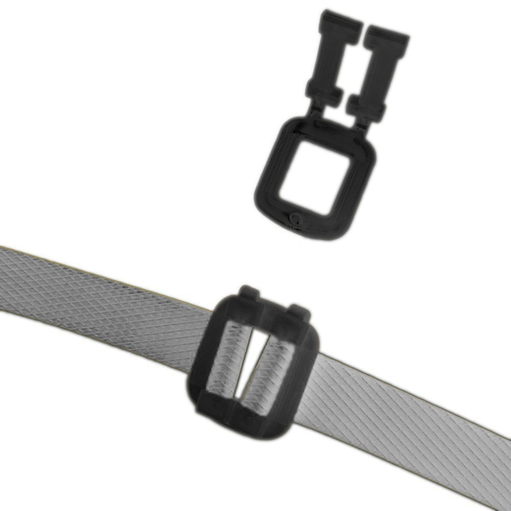 Catarama din Plastic, Culoare Negru, Dimensiune 12 mm, Cantitate 1000 buc Catarama din Plastic, Culoare Negru, Dimensiune 12 mm, Cantitate 1000 buc