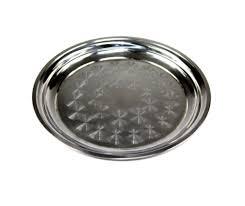 Tava Din Inox Rotunda, Diametru 35 Cm, Culoare Argintiu