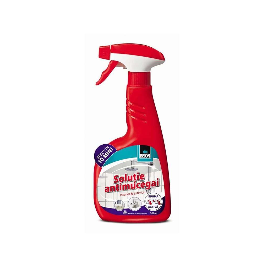 Solutie Antimucegai Bison cu Pulverizator cu Clor, 500 ml Solutie Antimucegai Bison cu Pulverizator cu Clor, 500 ml