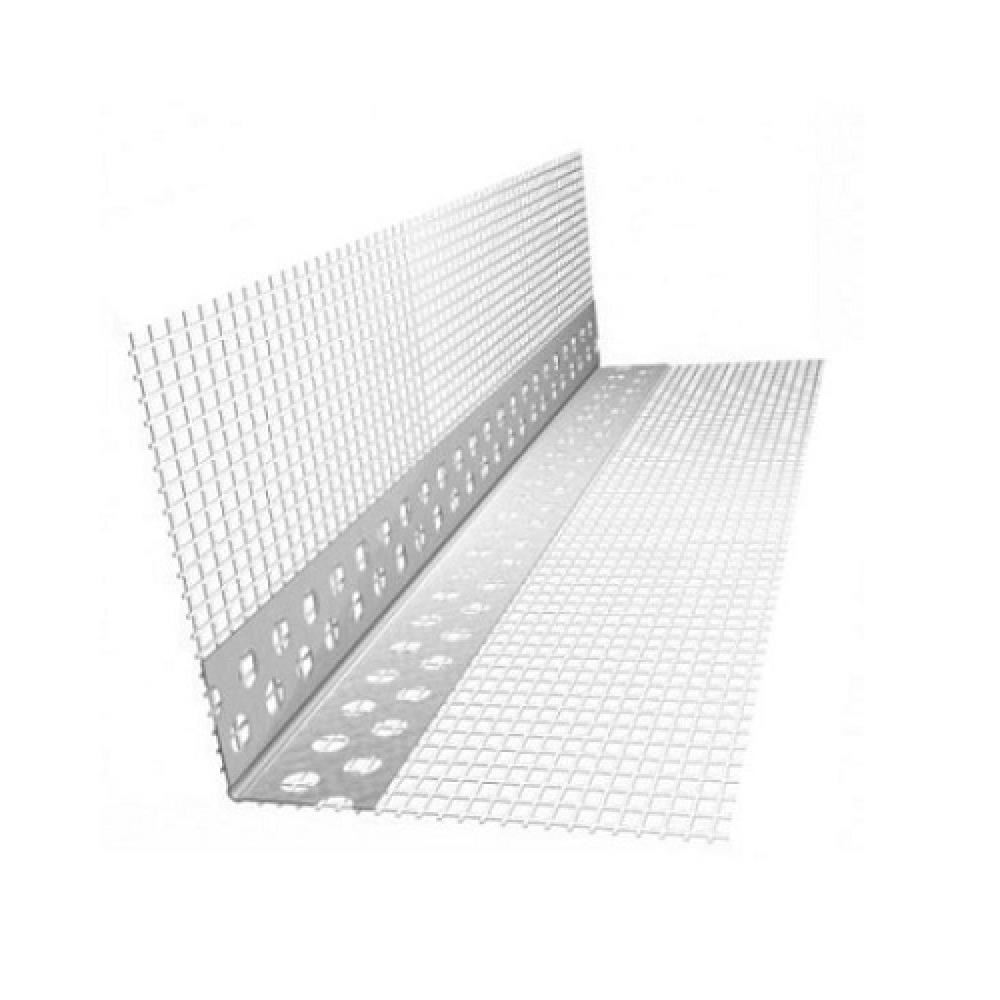 Set 25 Coltare din Aluminiu, 10x10 mm, 2.5 m, Cu Plasa, Alb, Profil pentru Colt Exterior, Coltar Exterior, Coltar Aluminiu, Profil Colturi, Profil Colturi Exterioare, Profil Protectie Colturi, Profil Aluminiu Colt Exterior, Profil Protectia Colturilor