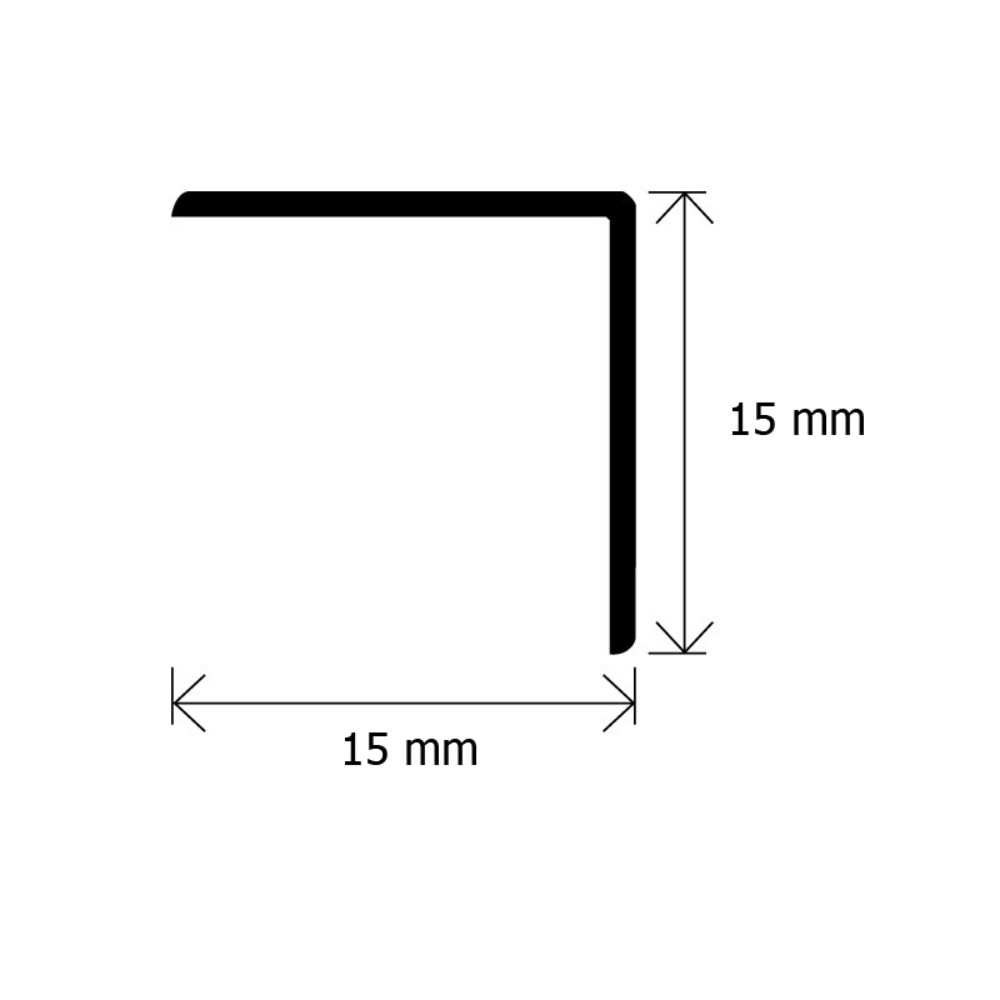 Coltar Protectie PVC, 15x15 mm, 2.9 m, Profil pentru Colt, Coltar Protectie, Coltar Exterior Protectie, Coltar PVC Protectie, Profil PVC Protectie, Coltar Protectie Pereti, Profil Protectie Colturi, Profil Protectie
