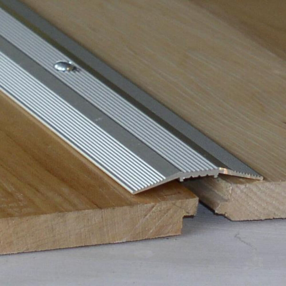 Profil de Trecere din Aluminiu 2829, 37.5 mm x 2.7 m, Argintiu, Profil de Trecere, Profil de Trecere Pardoseli, Profil de Trecere Aluminiu, Profil de Trecere Fara Diferenta la Nivel, Profil Trecere Pardoseli