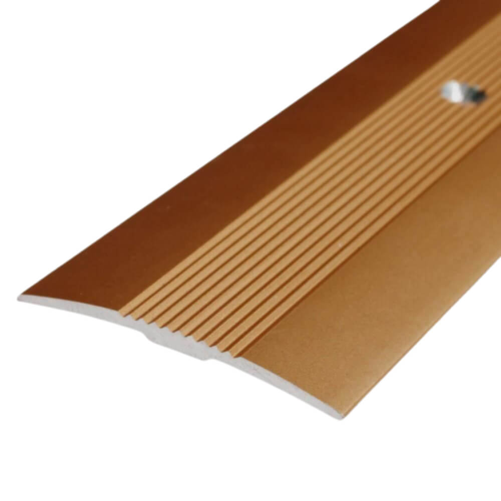 Profil de Trecere din Aluminiu 2829, 37.5 mm x 2.7 m, Bronz, Profil de Trecere, Profil de Trecere Pardoseli, Profil de Trecere Aluminiu, Profil de Trecere Fara Diferenta la Nivel, Profil Trecere Pardoseli