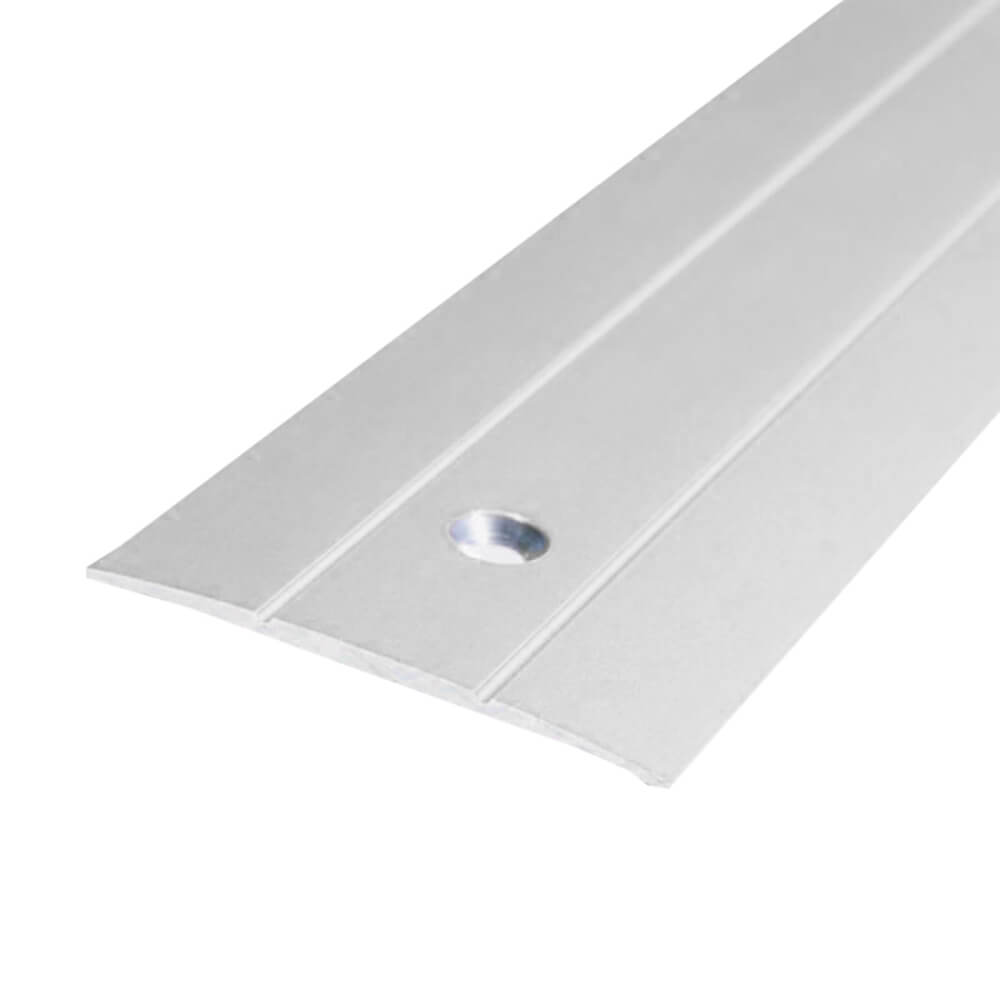 Profil Trecere Neted 4713, 2.7 m, Aluminiu, Argintiu, Profil Trecere Pardoseala, Profil de Trecere pentru Parchet, Profile de Trecere pentru Pardoseala, Profil de Trecere Aluminiu, Profil de Trecere Neted, Profil Trecere Neted pentru Pardoseli