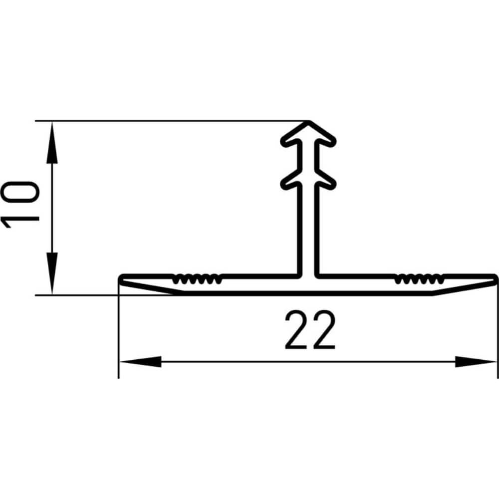Profil de Trecere EDA40,Tip &quot;T&quot;, Aluminiu, 20 mm x 2.5 m, Argintiu, Profil de Trecere, Profil de Trecere Pardoseli, Profil Trecere Tip T, Profil de Trecere Aluminiu, Profil de Trecere Fara Diferenta la Nivel, Profil Trecere Pardoseli