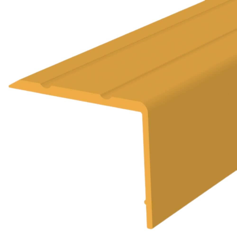 Profil Treapta 3971, 2.7 m, Aluminiu, Auriu, Profil Treapta 270 cm, Profil de Aluminiu pentru Treapta, Profil Auriu pentru Treapta, Profile de Aluminiu pentru Trepte, Profile Trepte Aurii, Profile pentru Scari, Profil Protectie Treapta