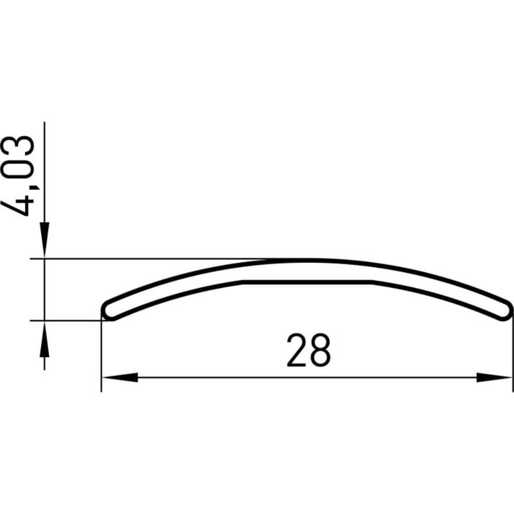 Profil de Trecere 4713, 2.7 m, Aluminiu Neted Neperforat, Auriu, Profil de Trecere 270 cm, Profile de Trecere Intre Pardoseli, Profile de Trecere la Acelasi Nivel, Profil de Trecere la Acelasi Nivel, Profil Trecere Parchet, Profil Trecere Gresie