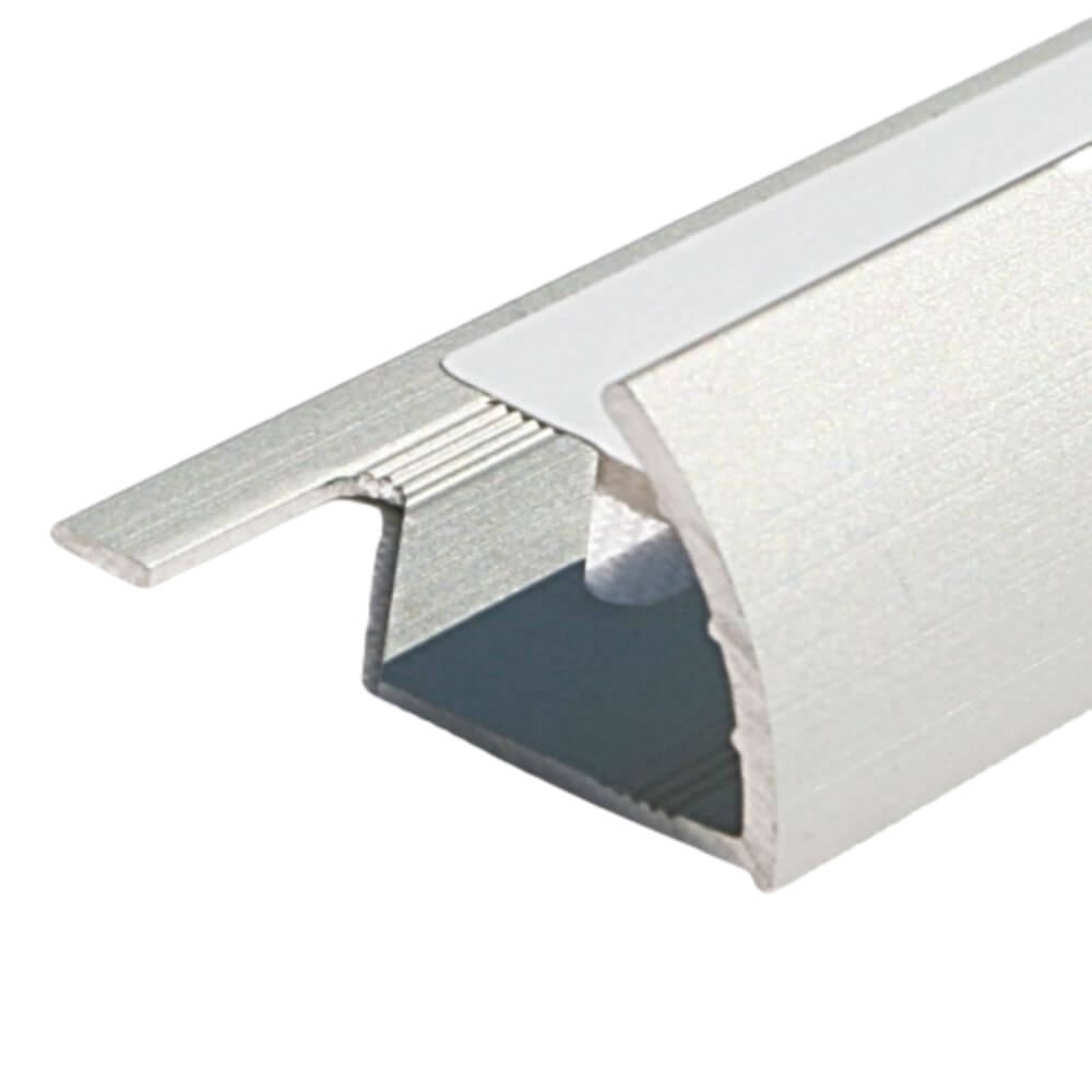 Profil pentru Colt Exterior TRA100/00, Aluminiu, 10 mm x 2.5 m, Grafit, Profil de Colt, Profil pentru Colt, Profil de Trecere Colt, Profil Trecere Colturi, Profil pentru Colturi, Profil Trecere Faianta, Profil Trecere Gresie