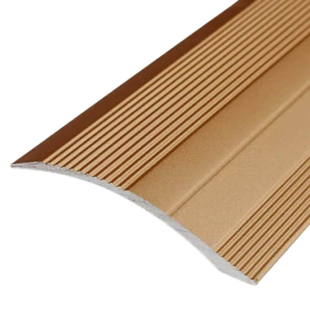 Profil Trecere cu Functie Dubla 3047, 30mm x 2.7m, Aluminiu, Bronz, Profil Trecere Pardoseala, Profil de Trecere Functie Dubla, Profil de Trecere Aluminiu, Profile de Trecere Parchet, Profil Trecere cu Functie Dubla Pardoseli