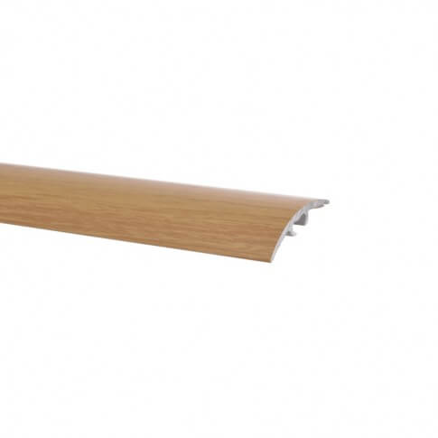 Profil Trecere cu Functie Dubla 4155, 41mm x 2.7m, Aluminiu, Stejar Deschis, Profil Trecere Pardoseala, Profil de Trecere Functie Dubla, Profil de Trecere Aluminiu, Profile de Trecere Parchet, Profil Trecere cu Functie Dubla Pardoseli
