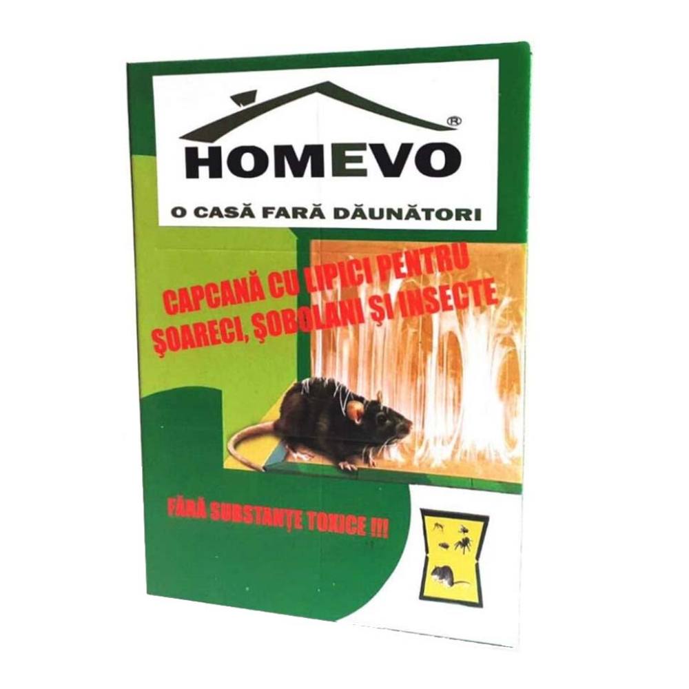 Homevo Capcana cu Lipici pentru Soareci, Sobolani si Insecte
