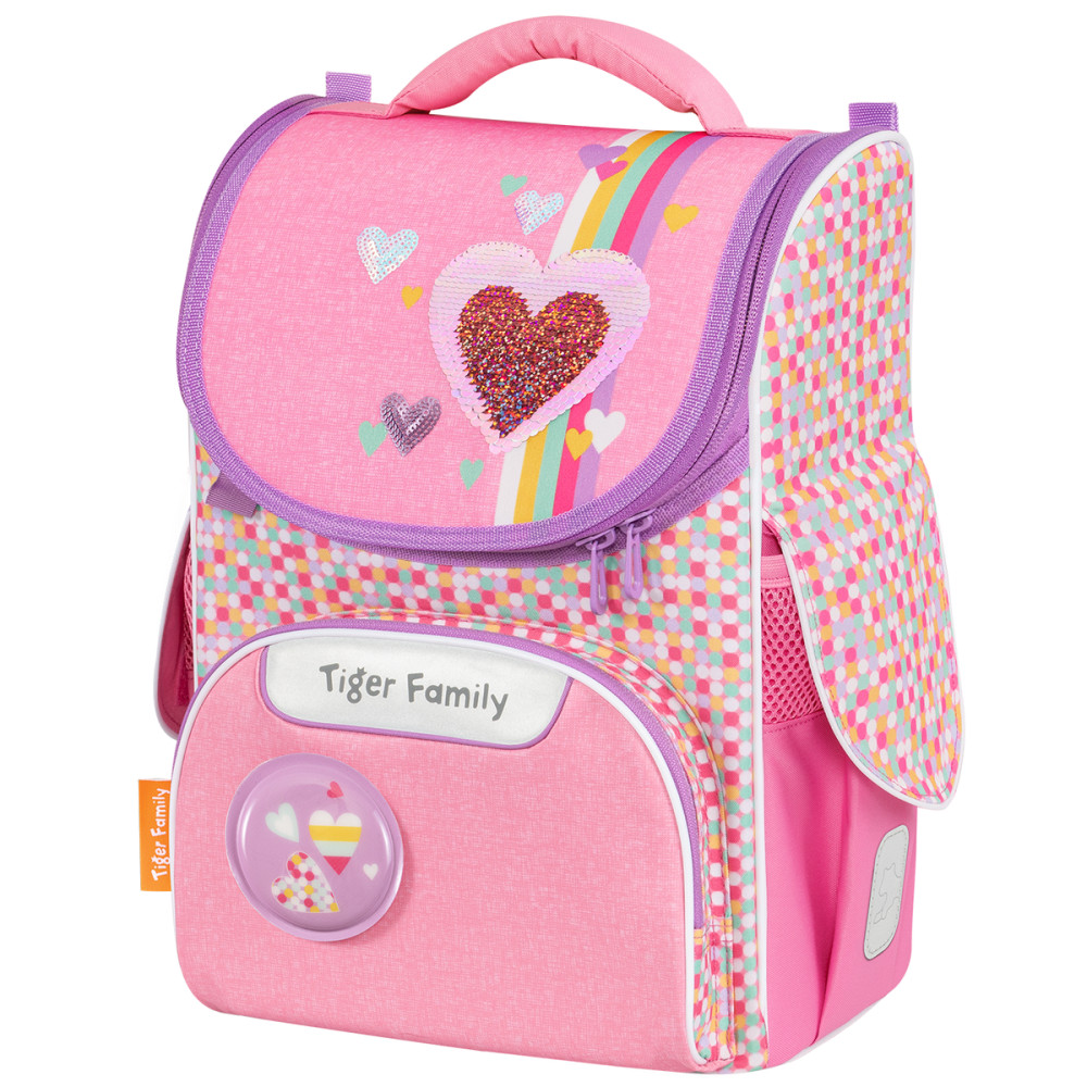 Ghiozdan Neechipat Nature Quest Motiv Pink Amour