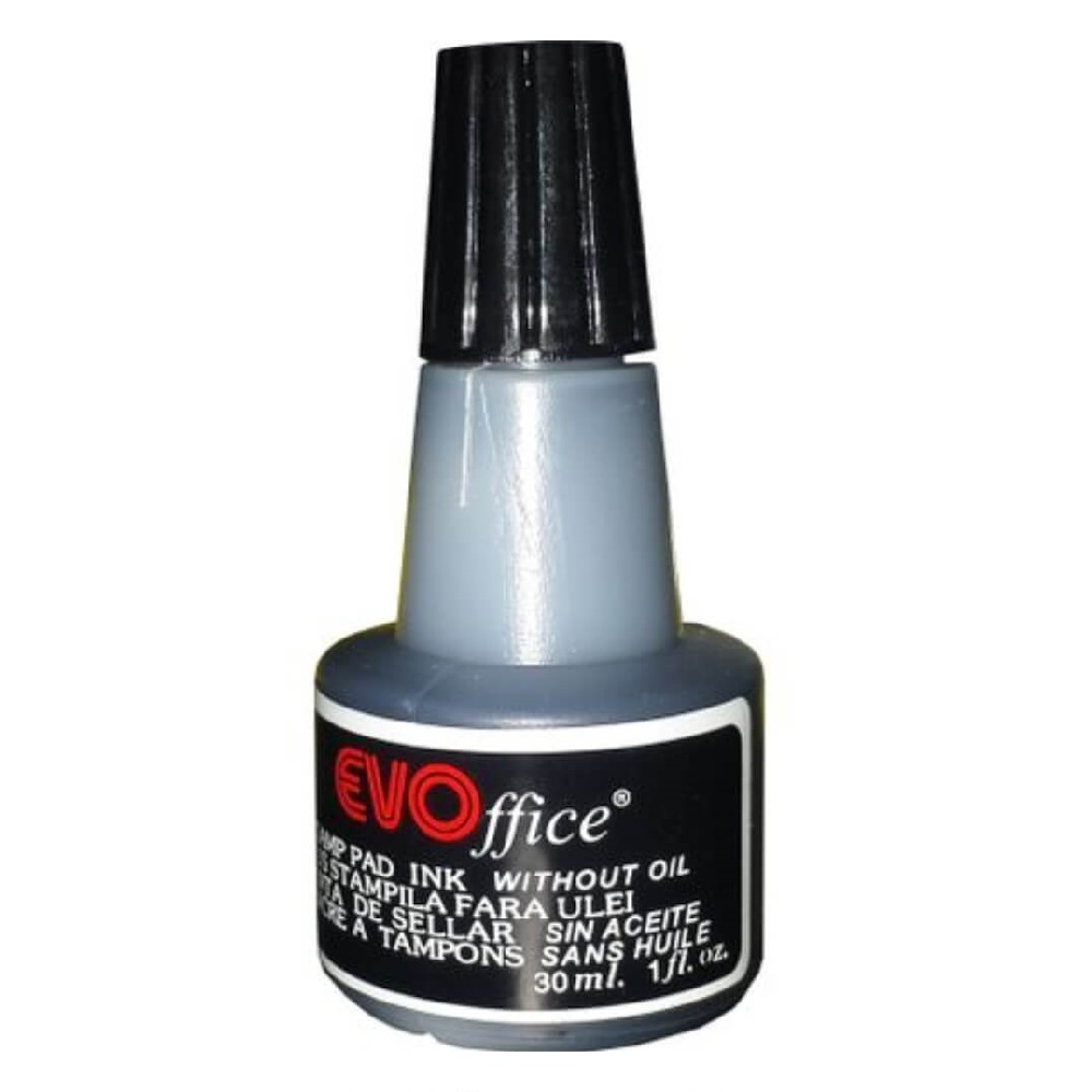 Tus Negru EVOffice pentru Stampila, 30 ml - Cerneala Birotica