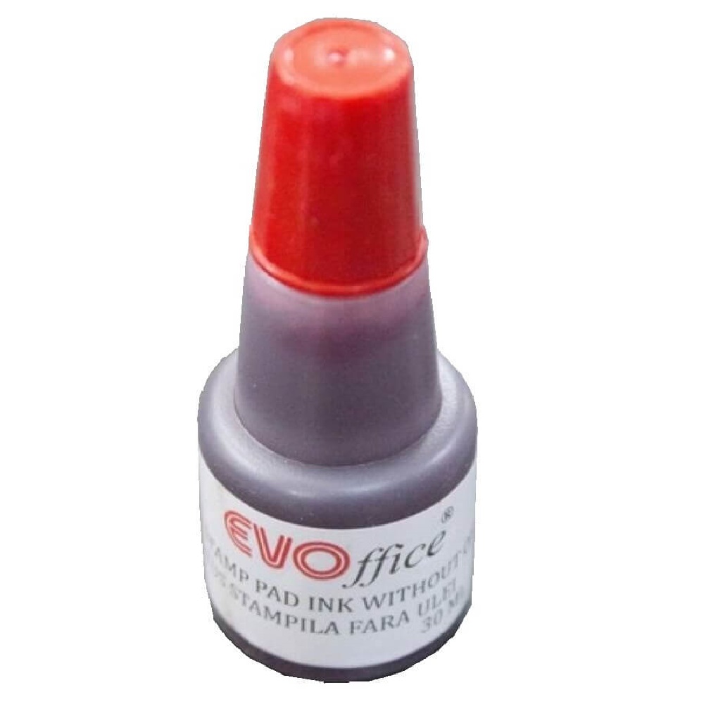 Tus Rosu EVOffice pentru Stampila, 30 ml - Cerneala Birotica