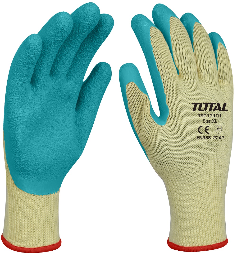 Total - Manusi De Protectie - Latex + Textil - Xl