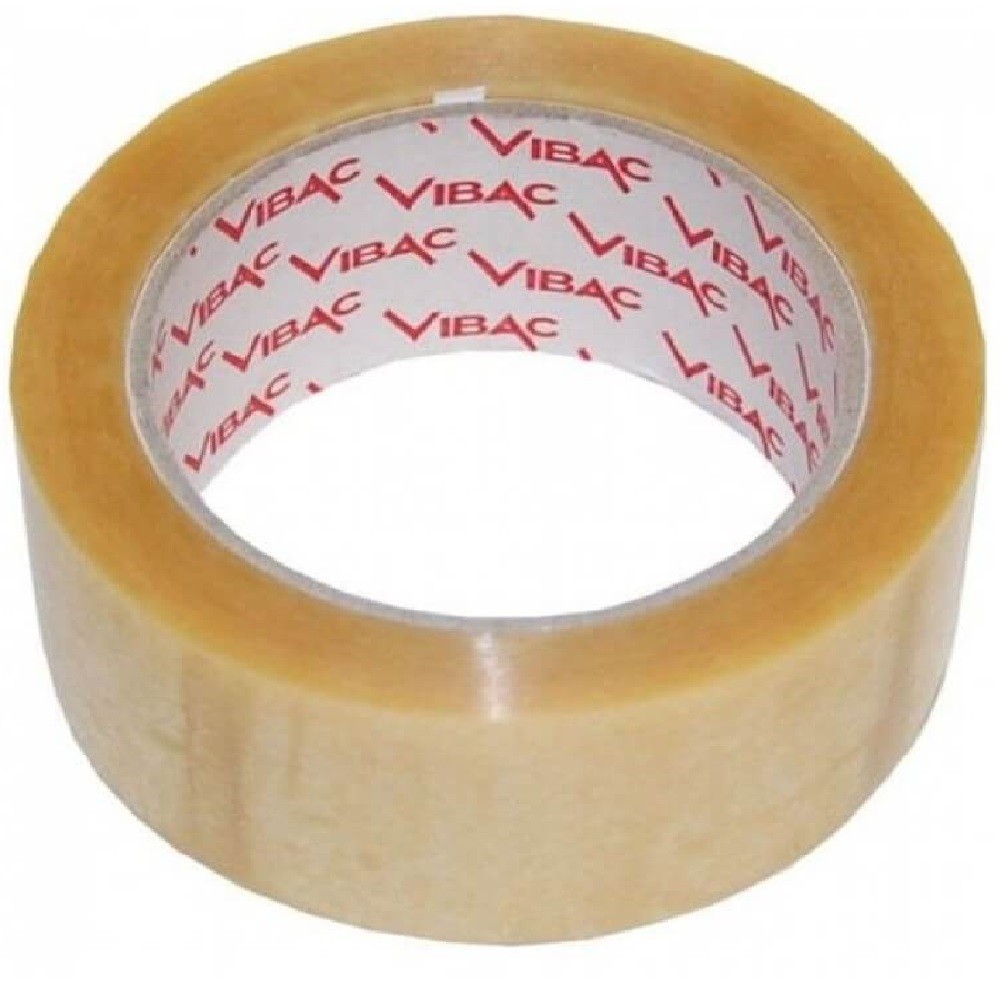 Banda Adeziva VIBAC Solvent, 48mm x 60m, Transparenta, Benzi Transparente pentru Ambalare, Banda Scotch Transparenta, Banda Adeziva pentru Ambalare, Banda Adeziva Transparenta Ieftina