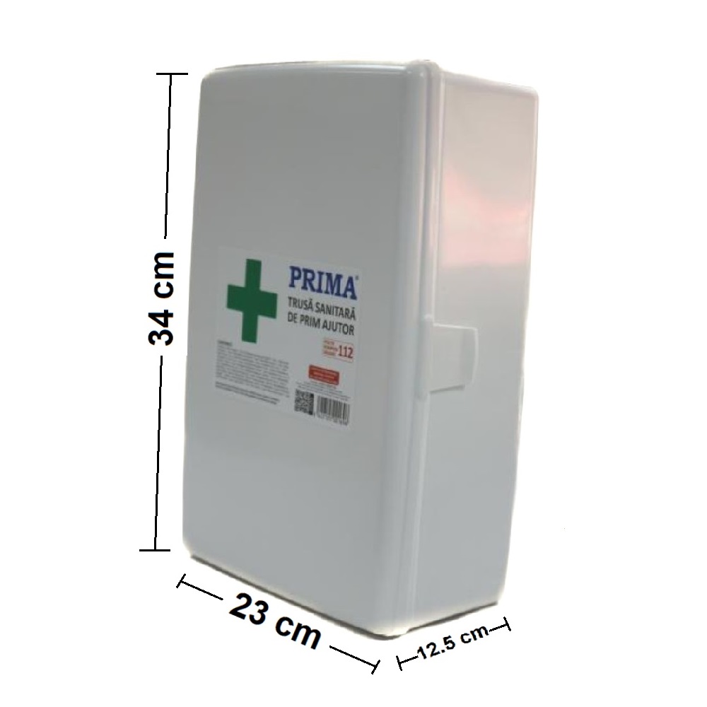 Trusa Medicala de Prim Ajutor Nedetasabila, Fixare pe Perete, Avizata MS, Valabilitate 24 Luni, Trusa Sanitara de Prim Ajutor pentru Perete, Trusa de Prim Ajutor Fixa, Truse Medicale de Prim Ajutor Fixe