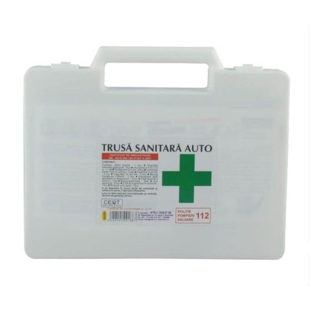 Trusa Medicala de Prim Ajutor pentru Autoturisme, Avizata MS si Licentiata RAR, Valabilitate 24 Luni, Trusa Sanitara de Prim Ajutor Auto, Trusa Prim Ajutor Auto, Kit-uri Siguranta Auto, Truse Sanitare Prim Ajutor Auto, Truse Medicale Auto