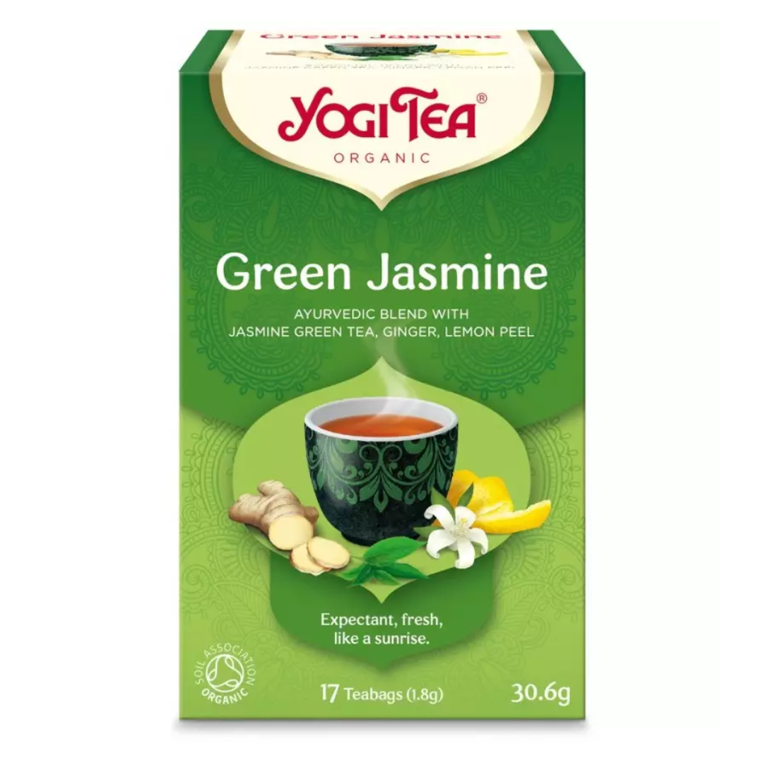Ceai Bio Verde Cu Iasomie, 17 Pliculete A30.6g Yogi Tea
