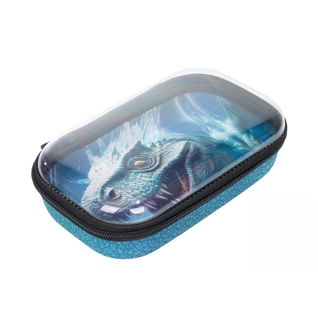 Penar Cu Fermoar Zipit Clear Top Storage Box - Dinosaur