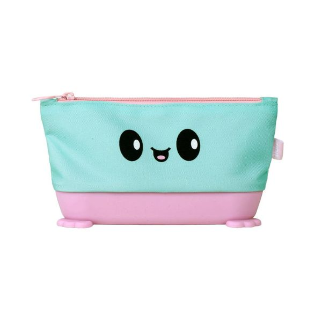 Penar Cu Fermoar Zipit Silicone Standing Pouch - Blue-pink